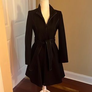 Dawn Levy Fit & Flare Wool Coat